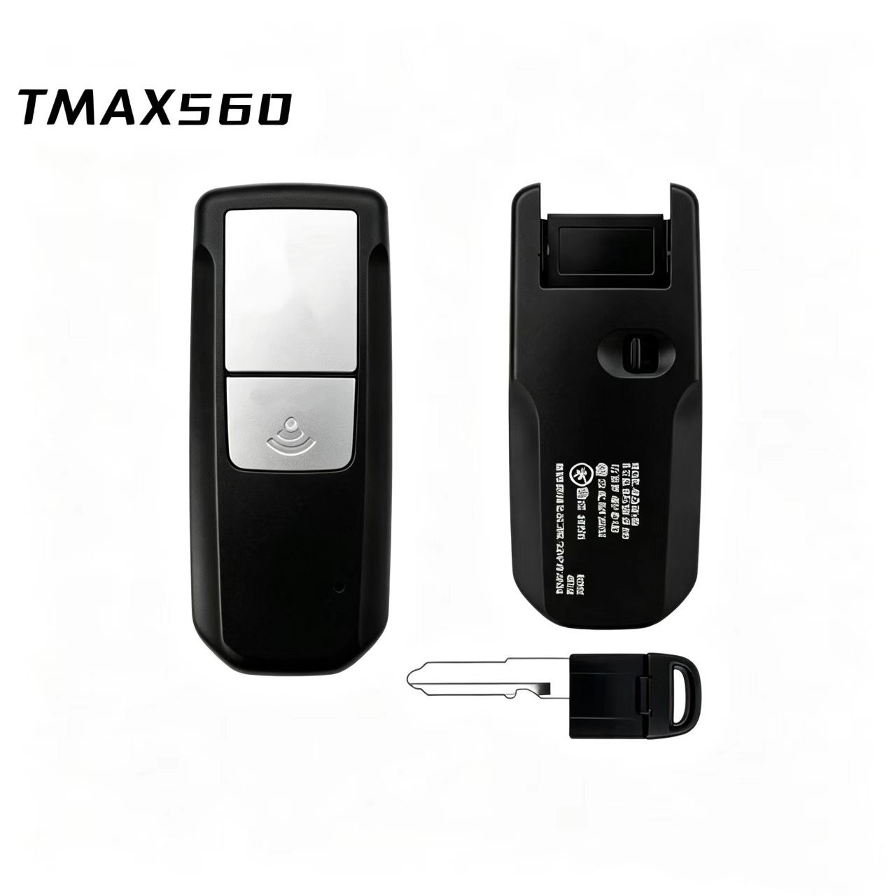Compatible with Yamaha TMAX560, smart remote key for one-touch start, remote control with black and blue casing