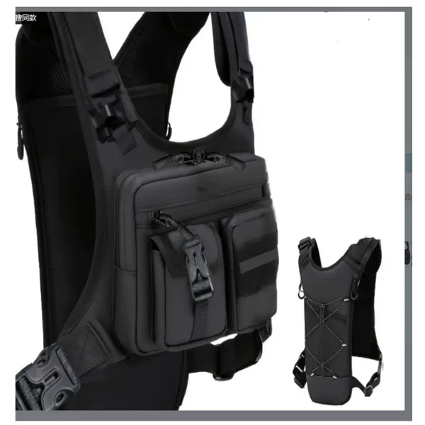 Amazon's best-selling outdoor tactical chest bag, multi-functional vest with multiple pockets, sports running vest, cycling accessory bag
