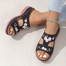 J 13537 Flower Platform Beach Sandals �����¸�ɳ̲��Ь