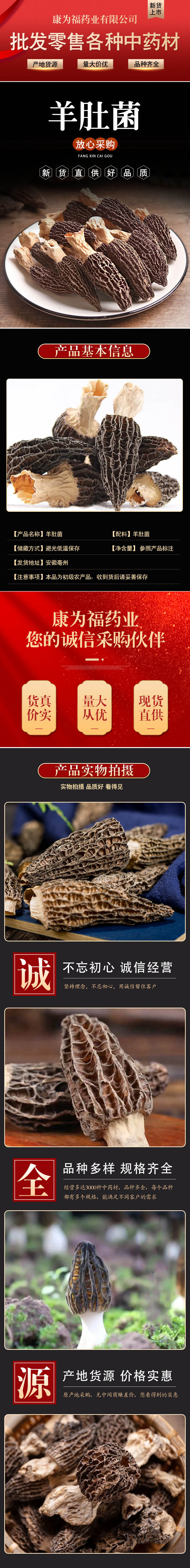 Morel Mushroom (Morchella spp.) — Dried Yunnan Wild Mushroom for Soup & Stew overview