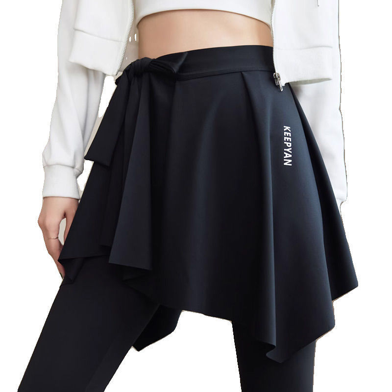 Hem Skirt Fart Curtain Shark Pants One-piece Hip Cover Skirt Cover Sports Fitness Yoga