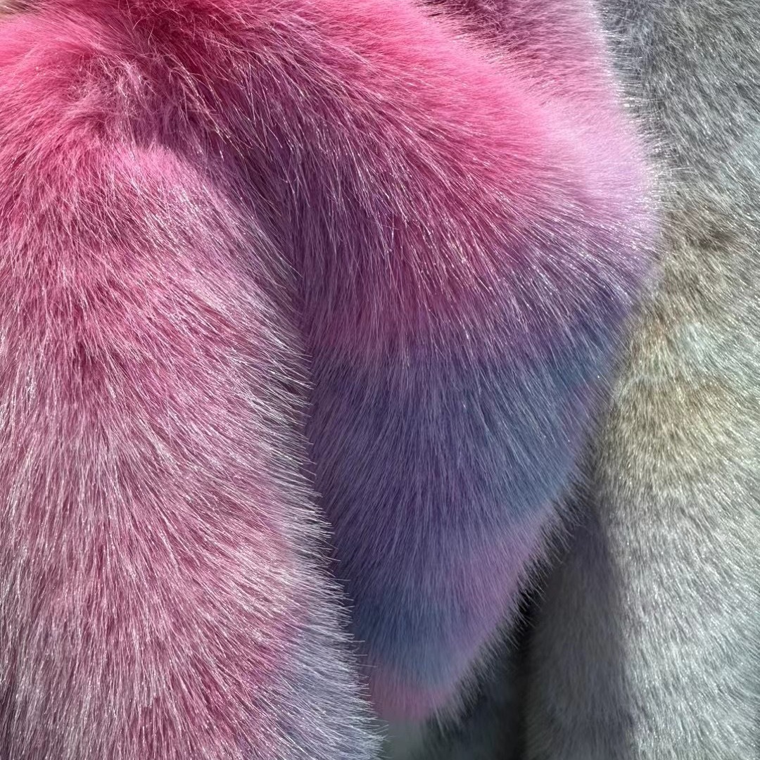 Fox colorido pequeño zorro teñido pequeño zorro oro estampado tela de moda ropa infantil bolsas juguetes