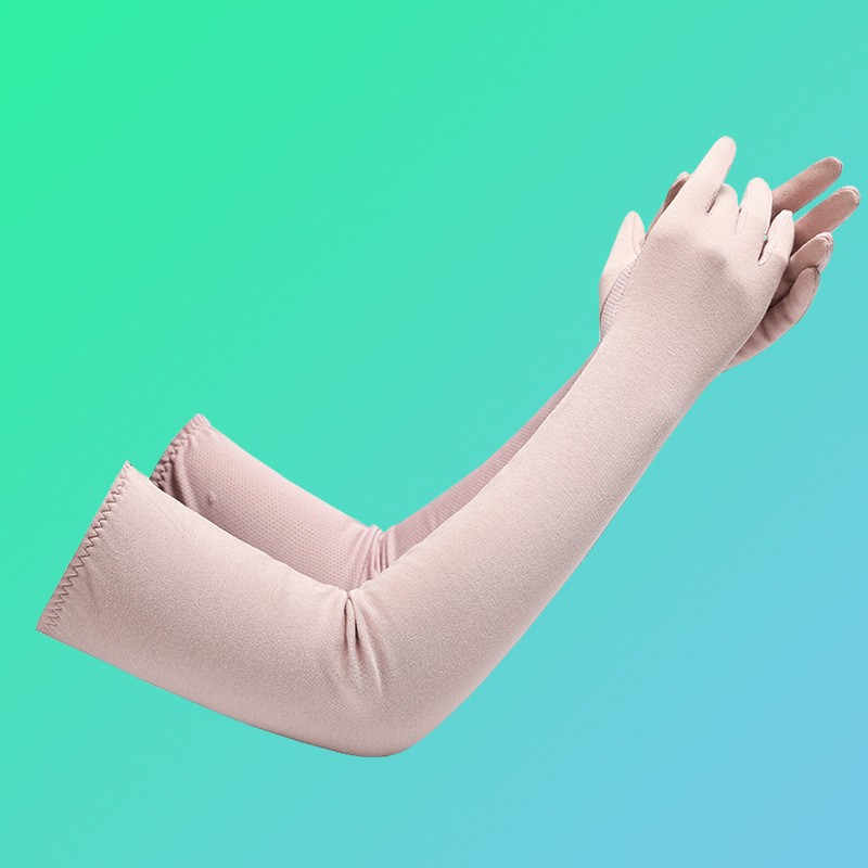 Guantes de protección solar verano alargado protección del brazo verano de las mujeres protección UV manga larga de hielo para mujer