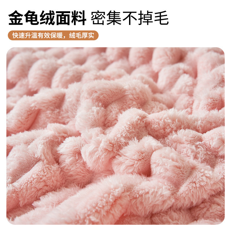 Invierno de invierno grueso mantas cálidas mantas de seda de cama de cama de cama de seda de seda de seda de coral