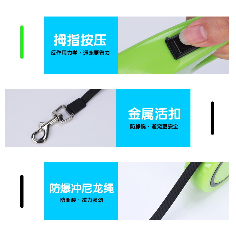 Correa para mascotas perro correa retráctil automática perros medianos y pequeños correa de perro correa de gato Cadena de perro correa para mascotas