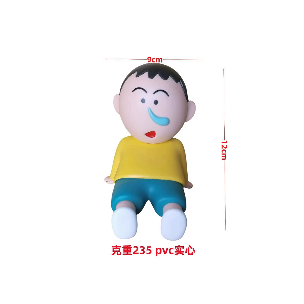 [日漫蜡笔小新新款阿呆懒人手机支架模型网红潮玩手办桌面摆件]