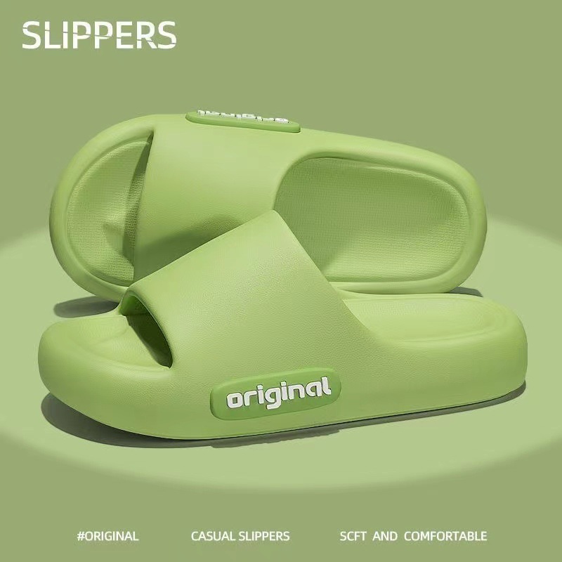 Zapatillas para mujeres en cuatro estaciones en el hogar baño interior baño antideslizante pareja casa piso grueso sensación de mierda exterior zapatillas frías para hombres