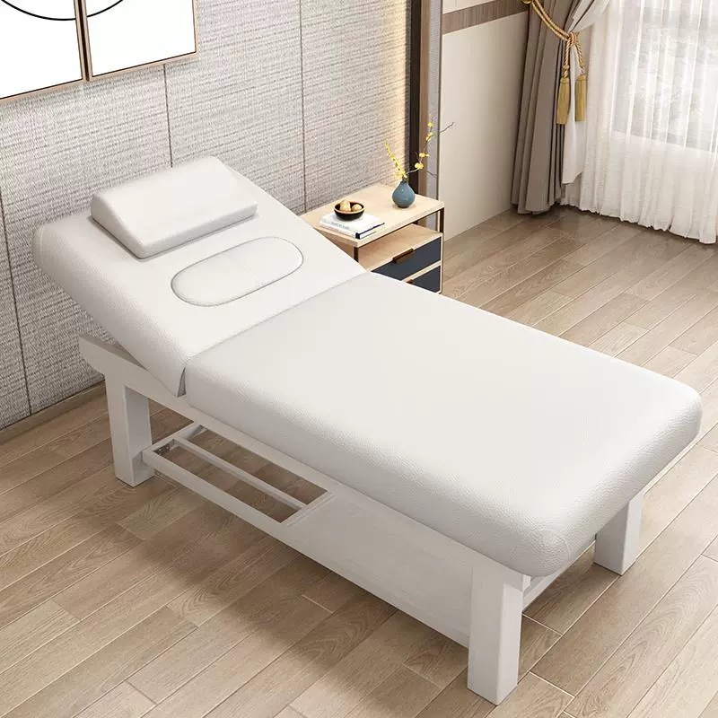 Cama de belleza, cama de masaje especial para spa con orificios, cama de terapia de medicina tradicional china de madera maciza, cama de masaje para centro de salud