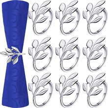 D 94846 Metal Leaf Napkin Ring ����Ҷ�Ӳͽ��� �羳ŷ��