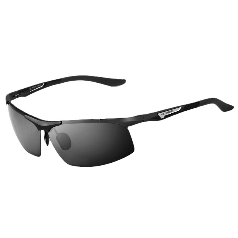 Película de color de aluminio y magnesio para hombres Gafas de sol polarizadas deportivas de medio marco cuadrado Gafas de sol Espejo de conducción de pesca al por mayor 6562