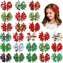 K 14888 Christmas Bow Hair Clip ʥ������ ŷ���羳����ѷ