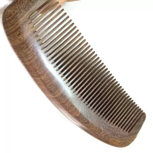 Sandalwood comb, black gold sandalwood large thick wood combin manufacturer paper sales wood combed 16 cm black gold sandalwood combed