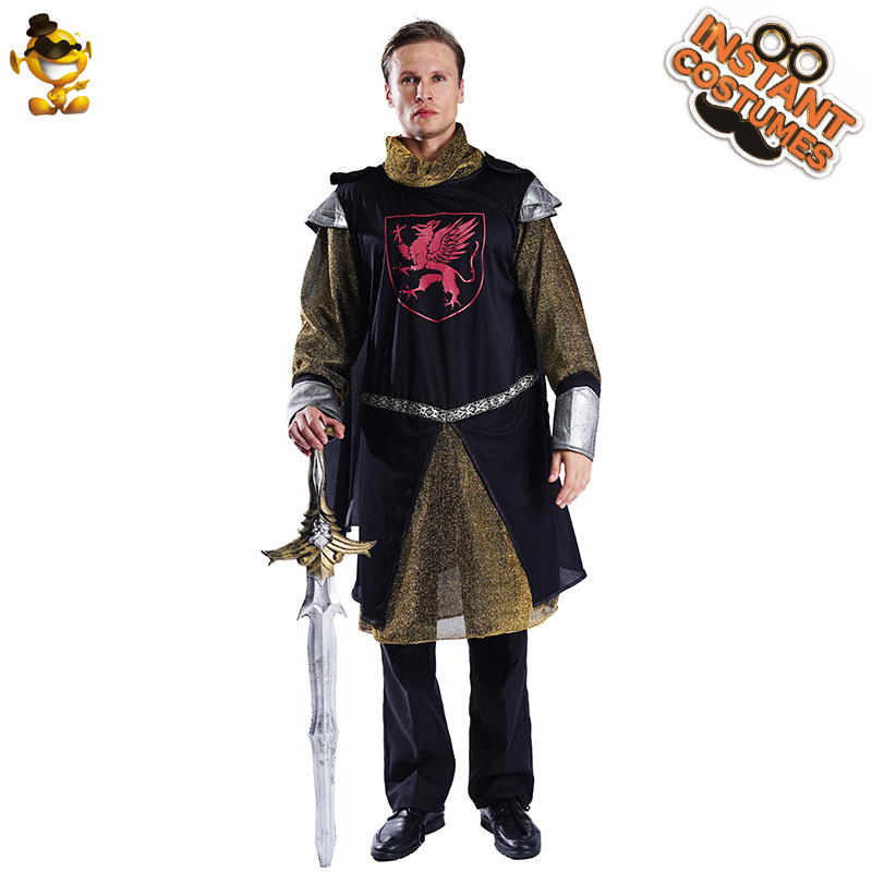 Adult Men's Medieval Knight Costume cosplay Costume Stage Costume cosplay Masquerade