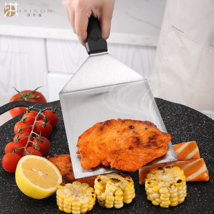 Zibo barbecue stainless steel cooking shovel barbecue shovel multifunctional pizza shovel steak iron plate kitchenware transfer shovel