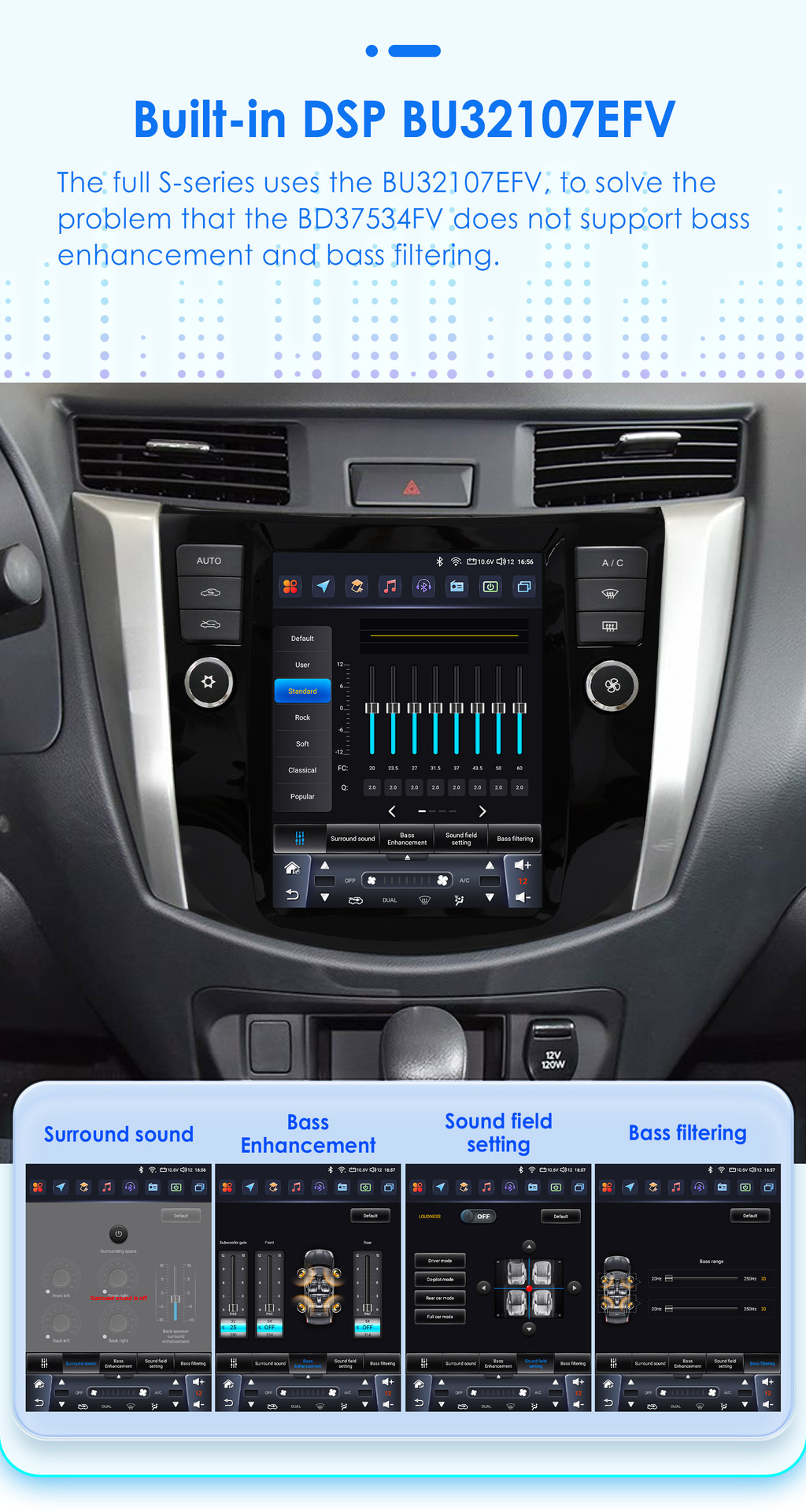 9.7inch Suitable for 16-22 Nissan Navara Android Vertical Screen Car Navigator with Reversing Image All-In-One Machine