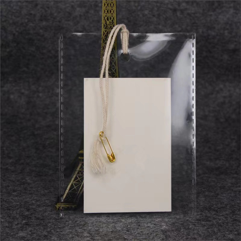 批发防爆边平口OPP袋加厚透明打孔塑料吊牌套纸卡说明书材料包袋