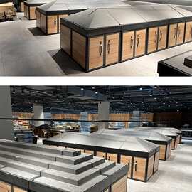 堆头定风柜展示水果阶梯造型堆头生鲜蔬菜假底泡沫假体泡沫麦太保