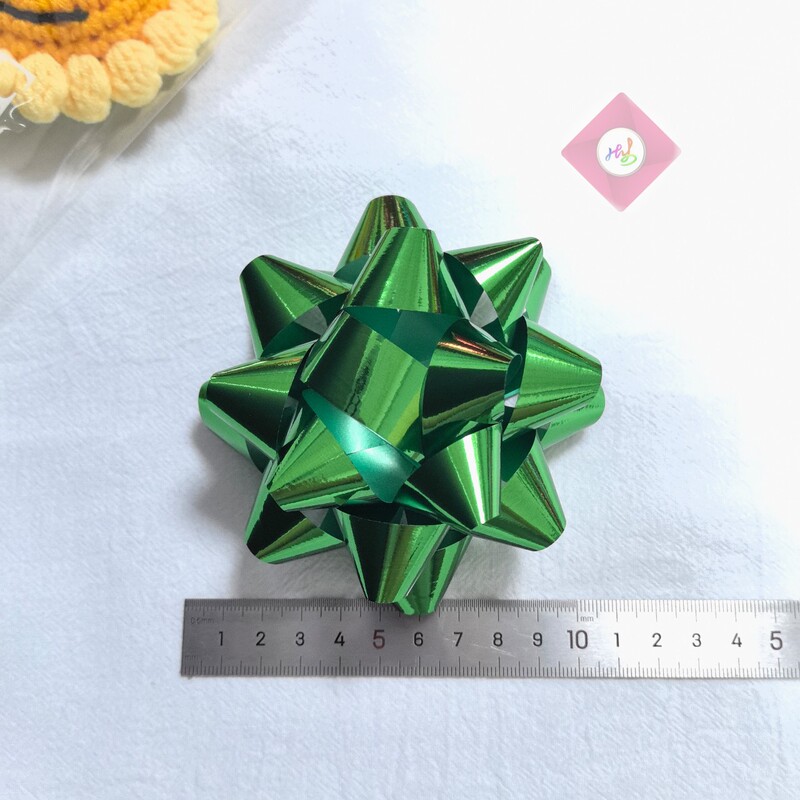 1inch /2 インチ 2.5 センチメートル /5 センチメートルラミネート PET ピュアメタリックスターフラワークリスマスデコレーションギフトギフトボックス光沢のある|undefined
