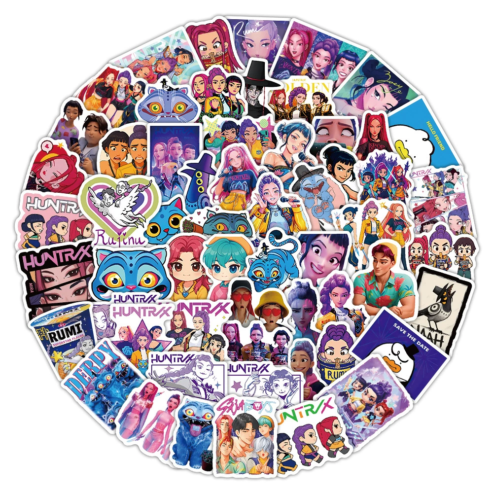104 новых персонажа коллекции охотника на ведьм KPOP, Sticker коллекция, двухмерная анимация, оптом для дома