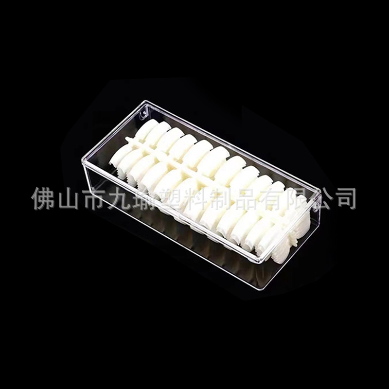 JP006 - 3 medio esmerizado largo cabeza de uñas desgaste extensión de uñas parche de tamaño completo 24 piezas / placa más tamaño opcional