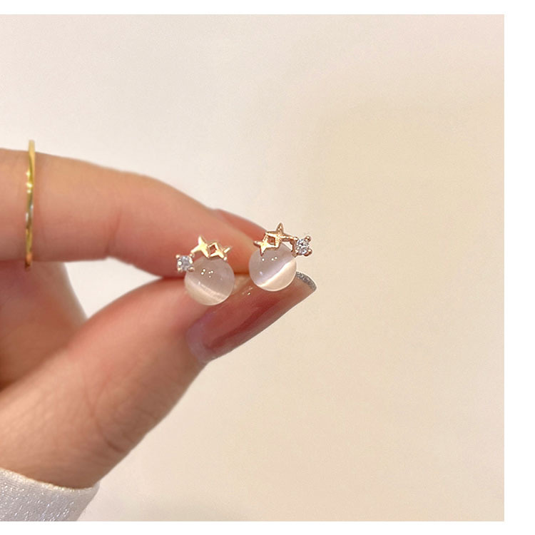 Macskaszem kő fülbevaló nőknek elegáns ékszerek_voghion.com