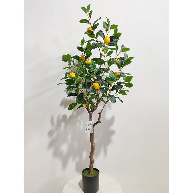 Planta Artificial en Maceta 1.2 m de Plástico y Tela para Decoración de Interiores