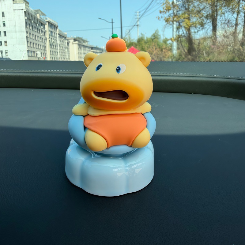 Trendy Capybara Lulu Spinning Car Dashboard Ornament Decoration Small Gift