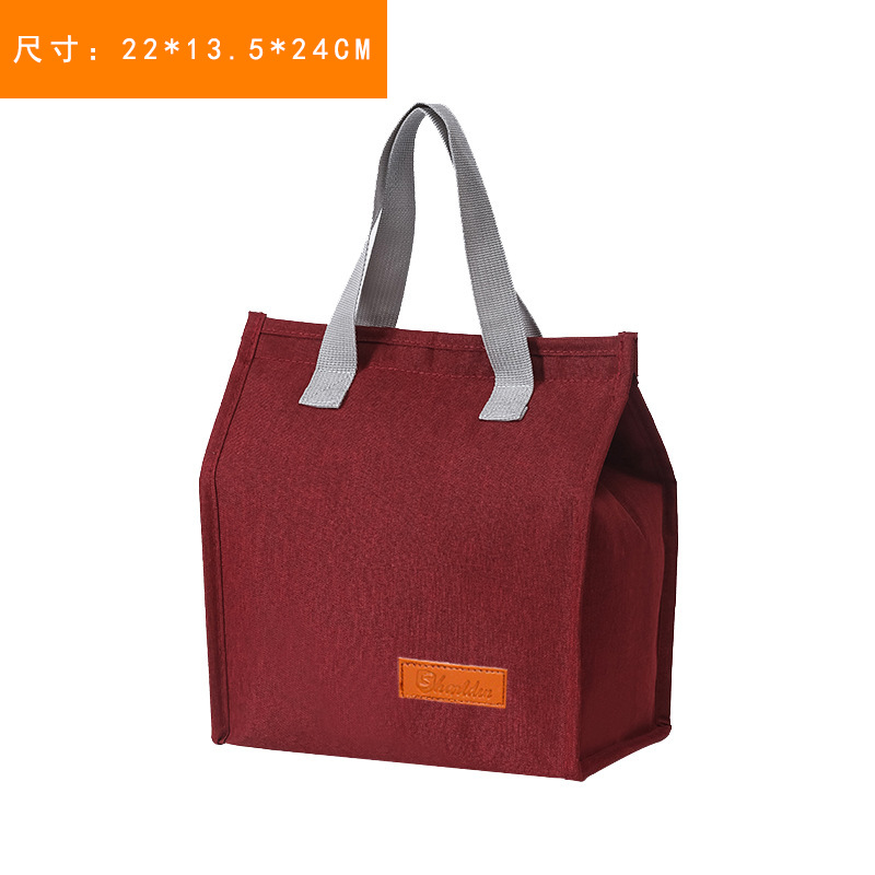 Bolsa de almuerzo de commuerzo de viaje, bolsa de aluminio grande, bolsa de almuerzo gruesa, bolsa de almuerzo, bolsa de almuerzo, bolsa de mano