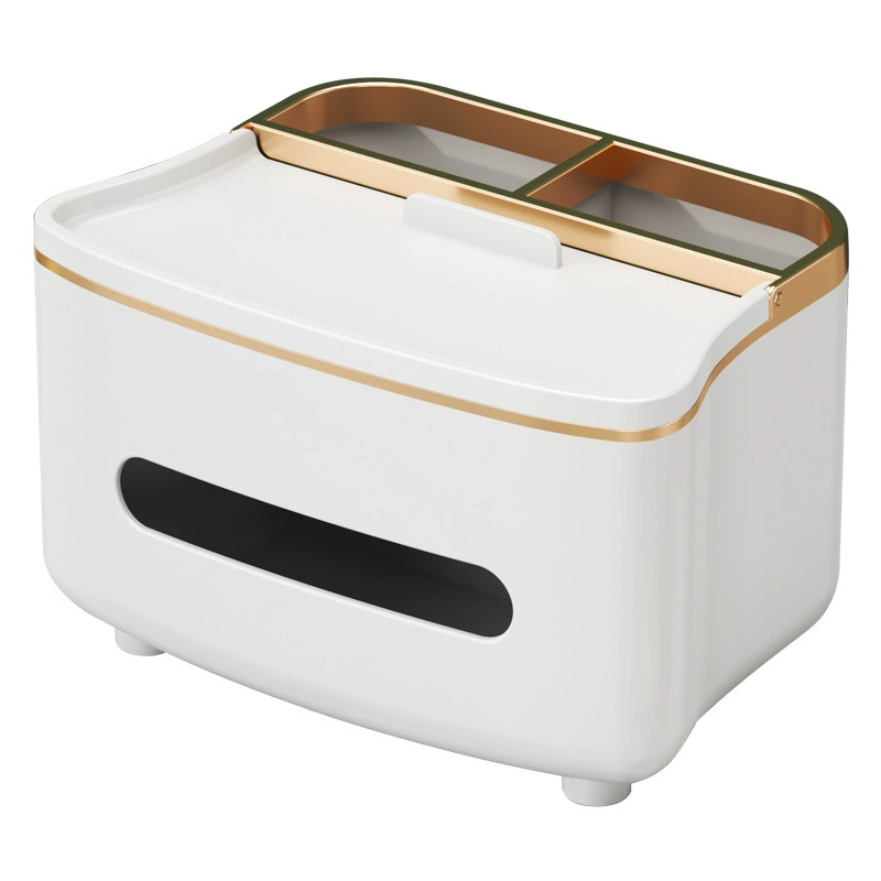 Wipes, universal remote control, table storage system, light luxury style