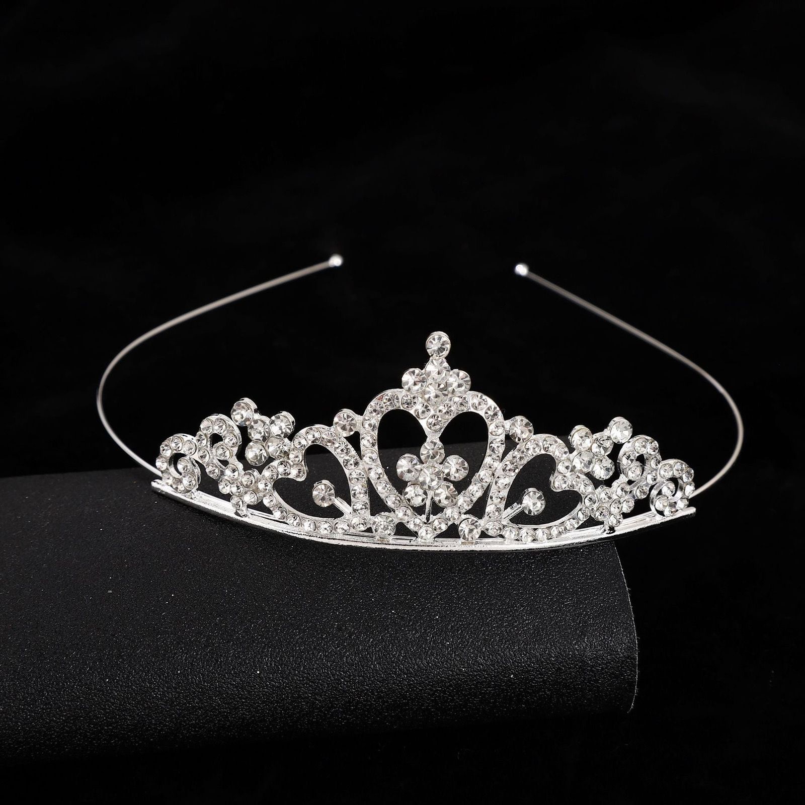 Corona transfronteriza cabeza de cumpleaños para niños joyas de cabello de fiesta joyas de boda flor princesa diamante cabeza de aro