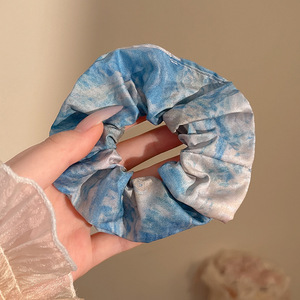 Anillo de cabello perezoso coreano cuerda de cabeza intestino grande niñas de alto nivel de la sensación de cabello de alta elasticidad correa de cabello de cabello super grande