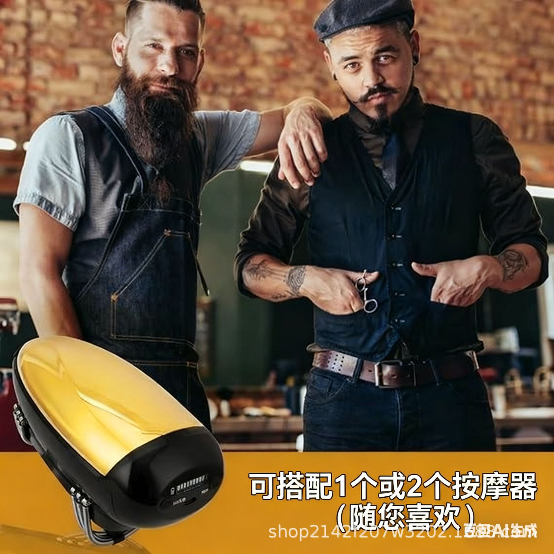 Массажер для головы золотой