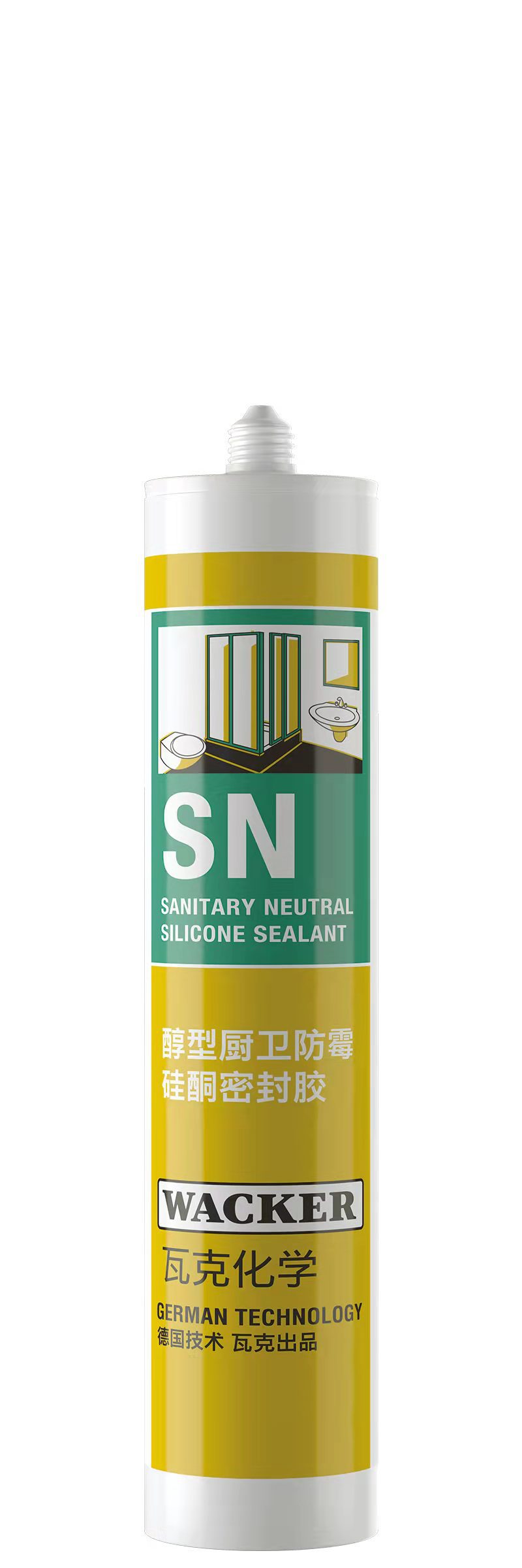 醇型防霉硅酮密封胶 SN 0级防霉玻璃胶