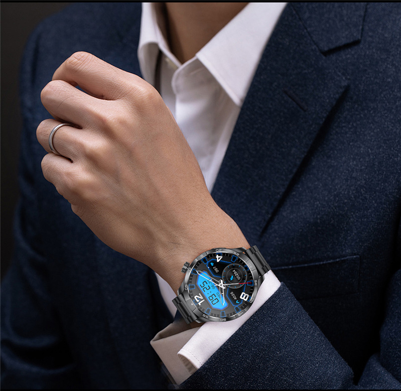 The new G4PLUS smartwatch from Huaqiangbei features Bluetooth calls, music control, Alipay, weather, health and sports Specification drawing