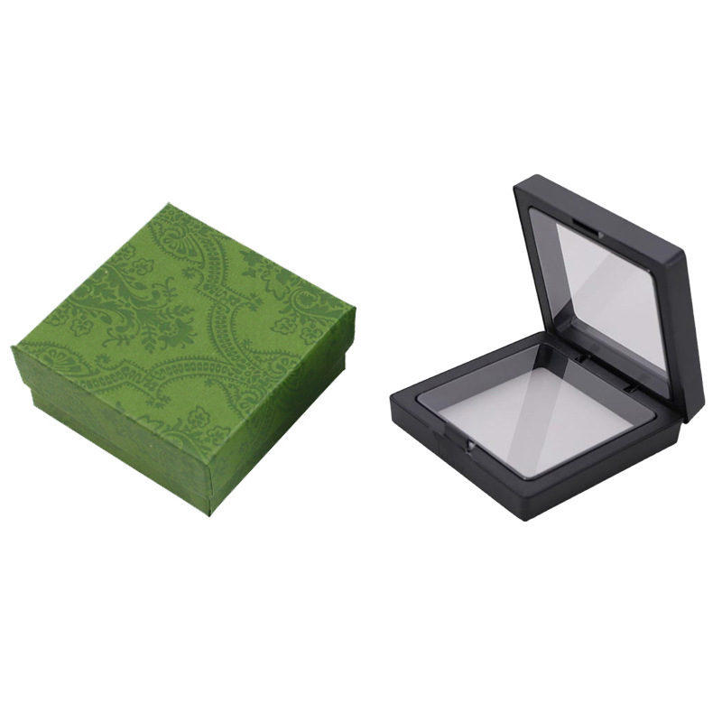 Square Gift Jewelry Box Jewelry Transparent Film Suspension Box Gift Box Paper Box Plastic Film PE Box Jewelry Storage Box