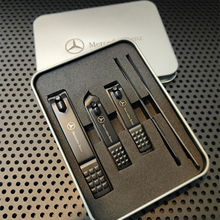 奔驰4S店礼品黑色哑光铁盒包装交车礼品美甲套装指甲钳套装五件套