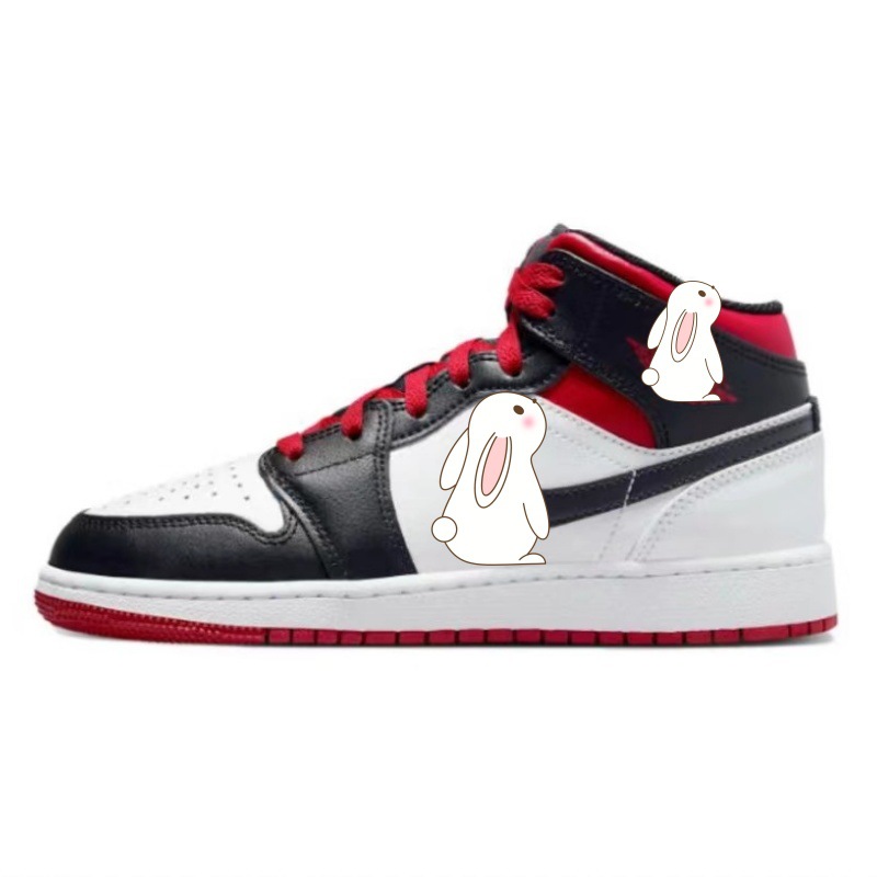 조 1 미드탑 흑백 DQ8423-106 조 1 미드탑 흑백 DQ8423-106