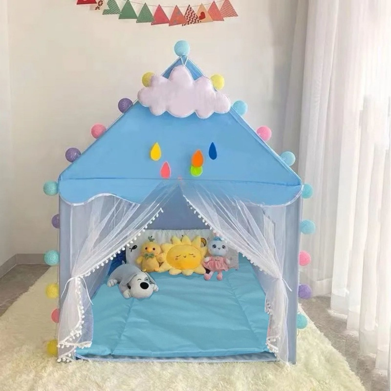 ゲームハウス小さな家城プリンセスハウス睡眠ままごとおもちゃ蚊帳誕生日テント子供の卸売|undefined