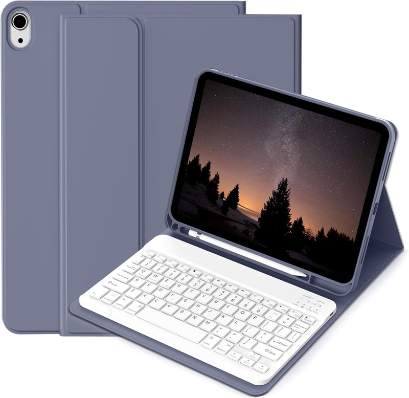 Apple 2025 iPad air 11 世代保護ケース Air13 タブレットレザーケース磁気 Bluetooth キーボードペンスロット付き|undefined