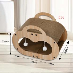 New cat scratch board cat nest integrated wear-resistant crumbs four seasons universal cat house assembly cat play corrugated paper products