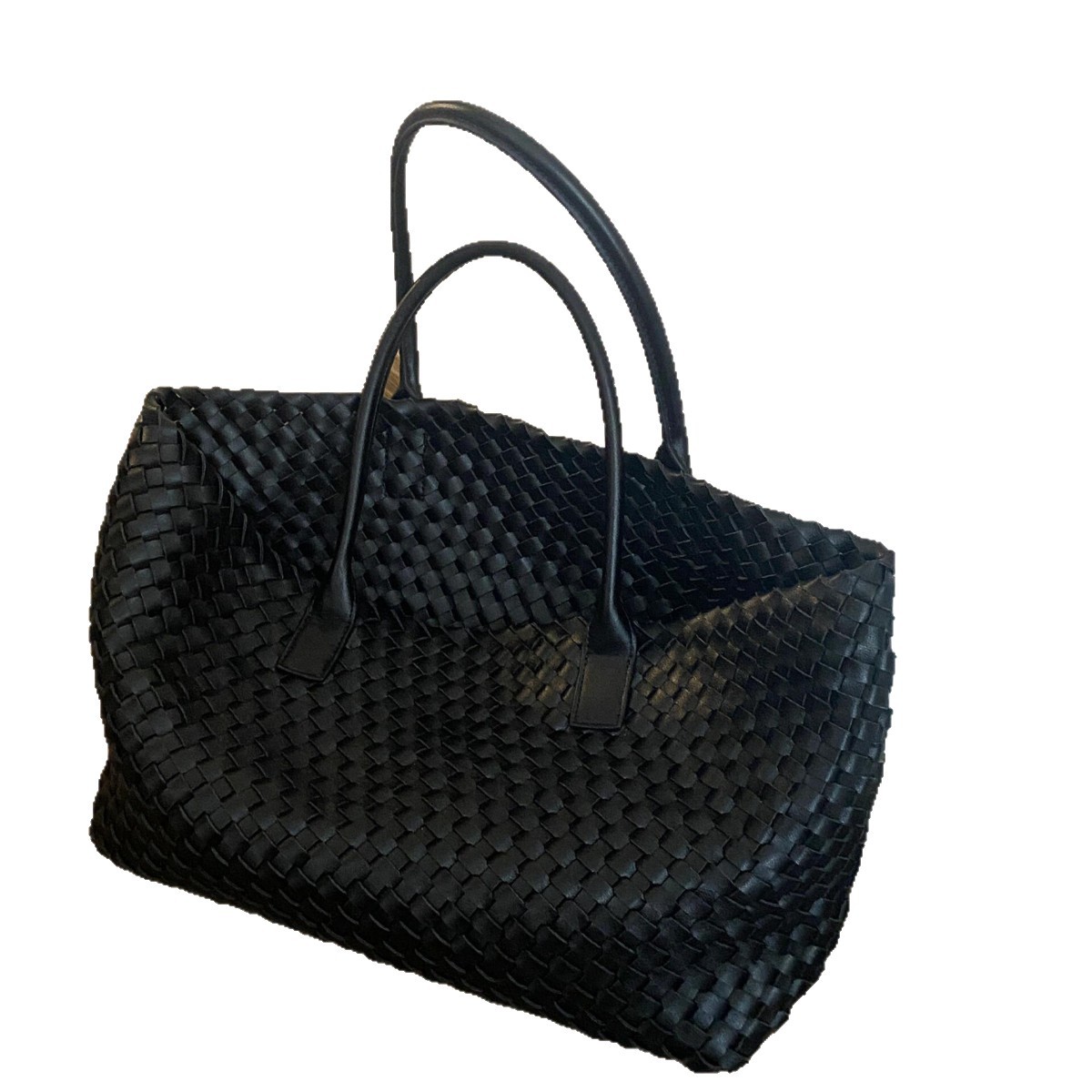 Large Capacity Hand-Woven Women's Bag 2025 New Arrival Luxury Minimalist Commuter Shoulder Underarm Tote Bag - Thumbnail 5