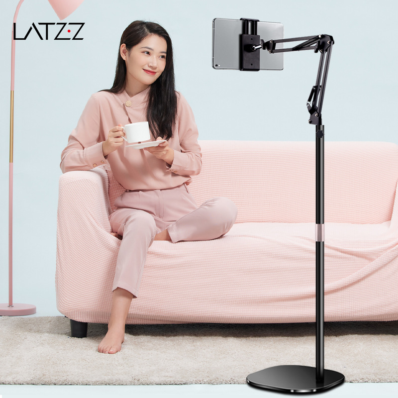 Soporte para teléfono móvil perezoso, tiro por encima del suelo, cama de cabecera en vivo, voladizo telescópico, marco de soporte de tableta para ipad