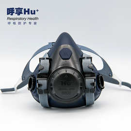 呼享防毒面具喷漆防护面罩8600防工业粉尘烟化工气体打农药呼吸罩