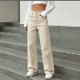 jeans水洗高腰跨境牛仔裤
