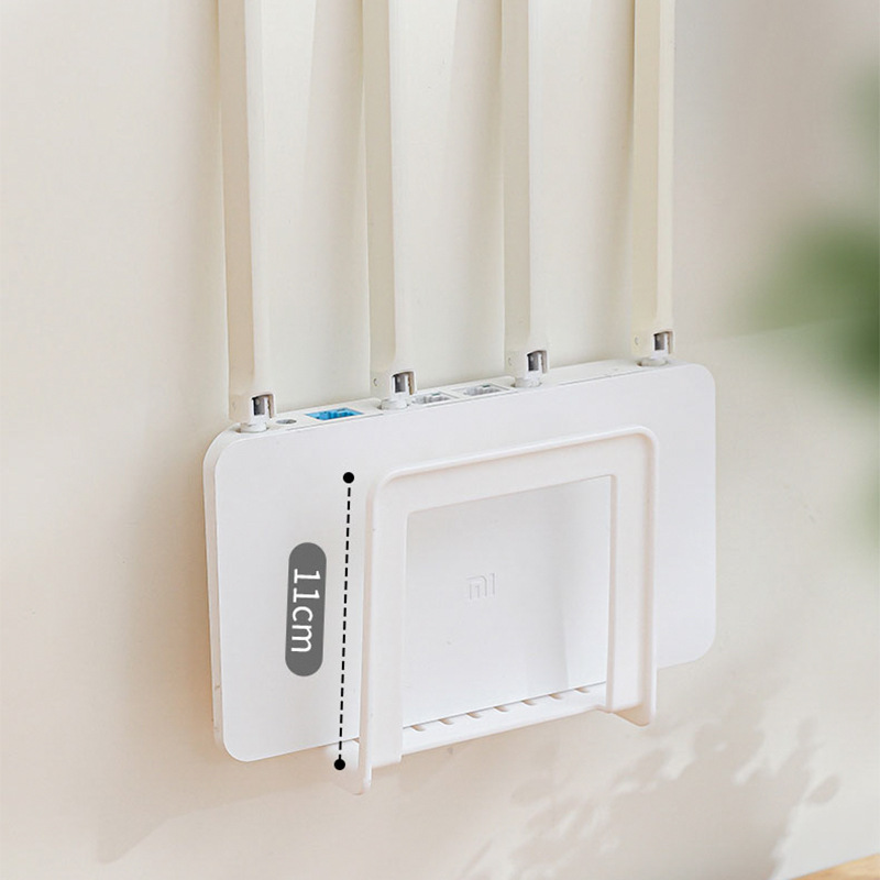ルーターラックwifiラック固定器壁にブラケットを貼るセットトップボックス穴なし収納ケースブラケット|undefined