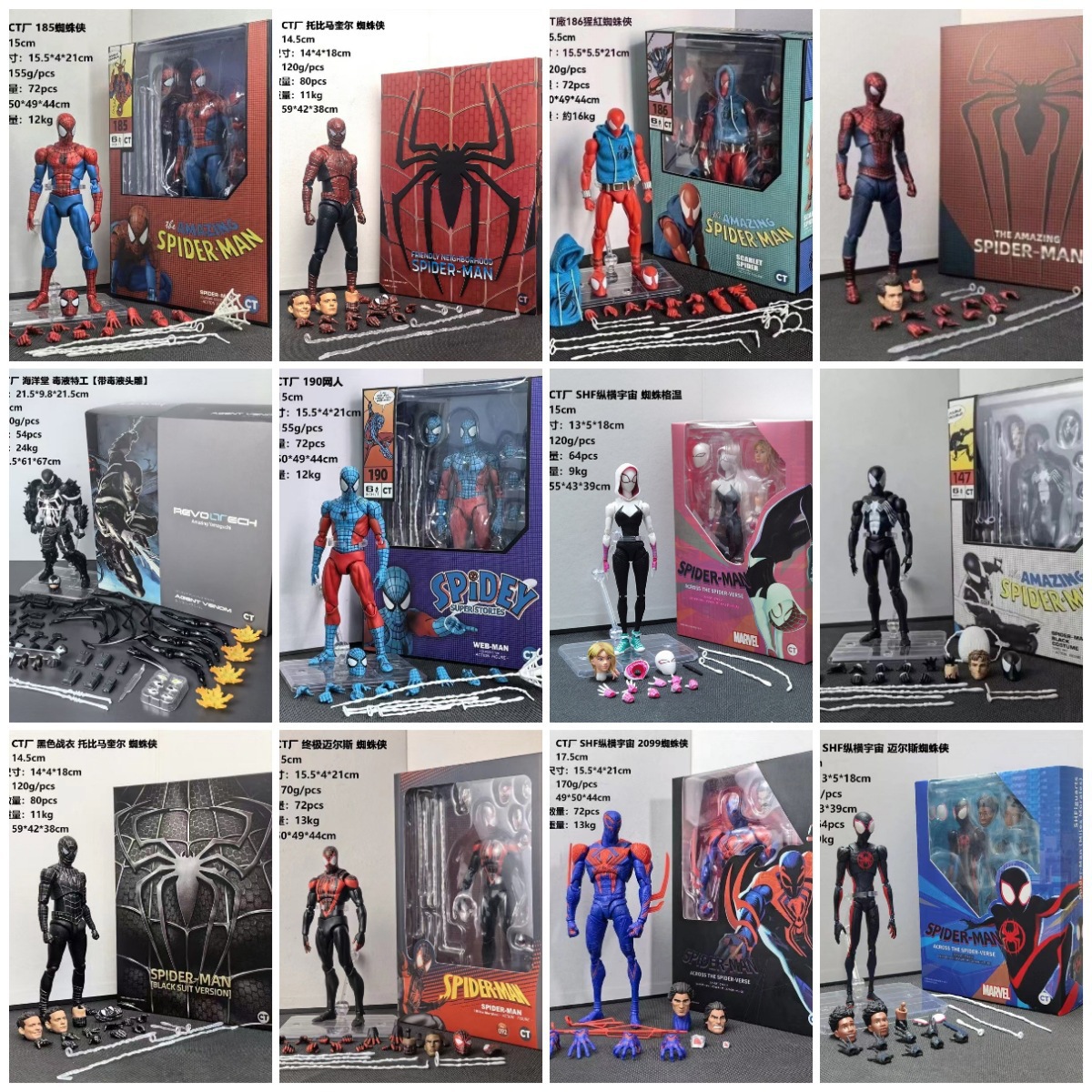 Spider-Man Action Fiqi 15 sm PVC Kolleksiya Oyuncağı