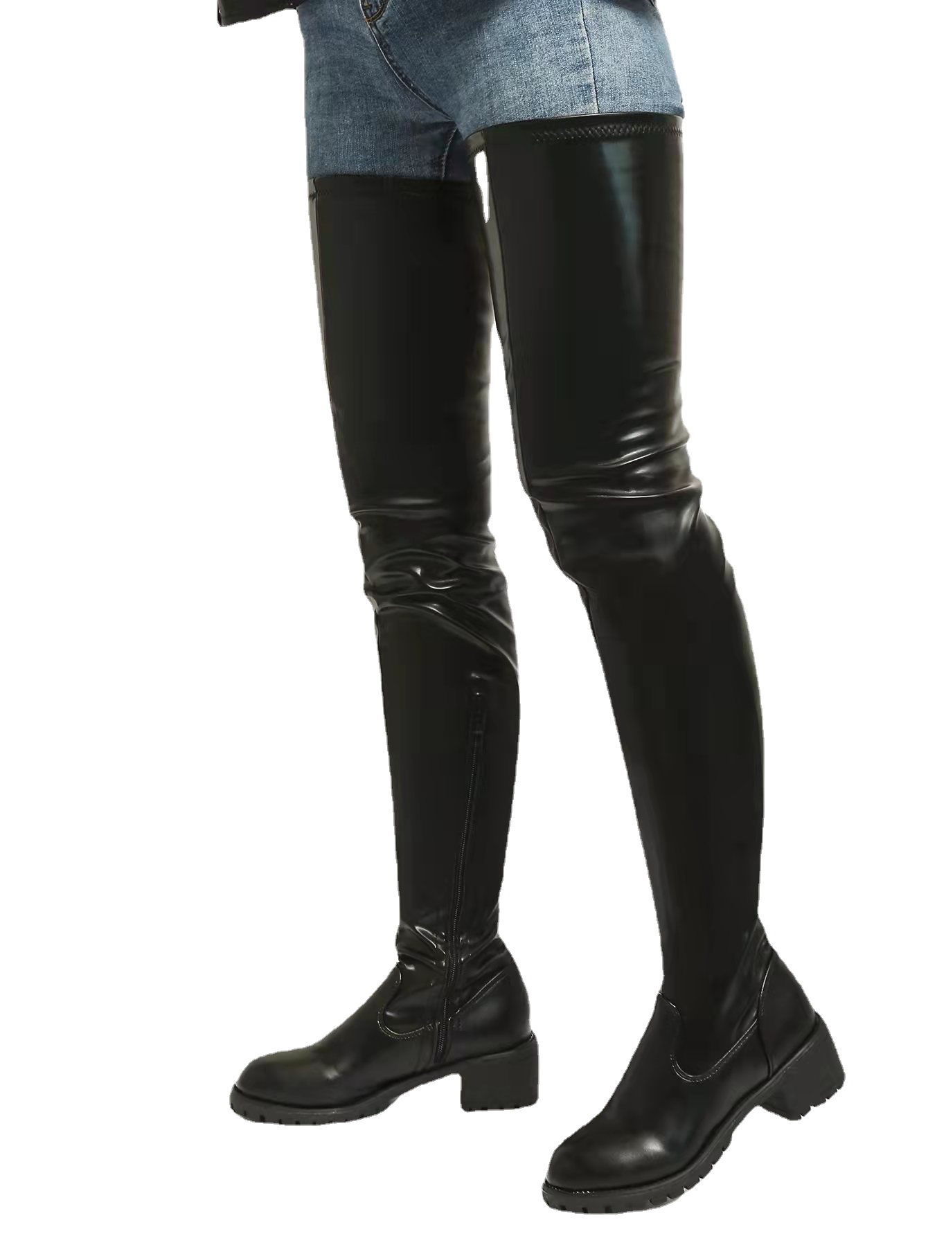 Suede high boots