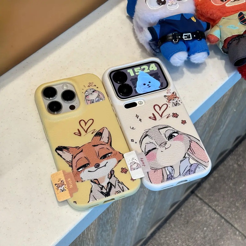 Love Judy Is Suitable for Apple 17Promax Apple 16 Protective Case Xiaomi 14Pro Leather Texture Huawei P60