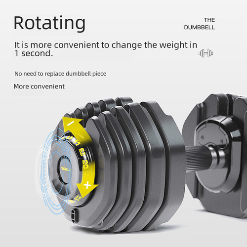 Smart Adjustable Dumbbell for Men's Arm Muscle Training, Automatic Fast Weight Plate Switching, Adjustable Weight Dumbbell for Home Fitness