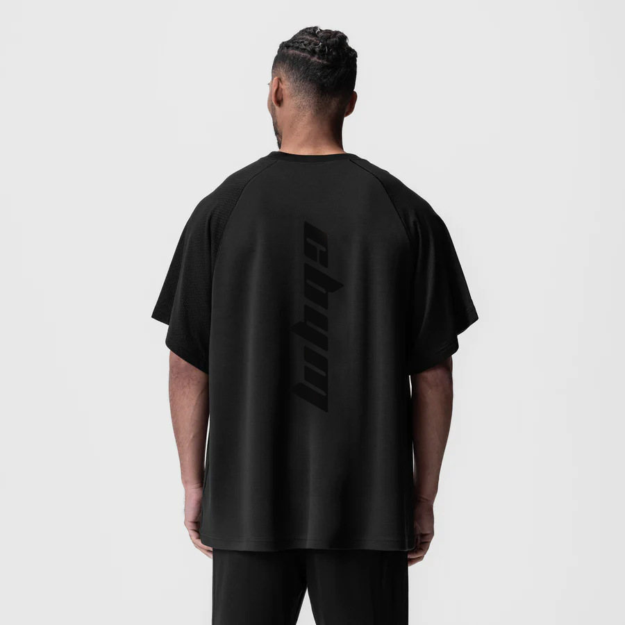 Nueva Camiseta deportiva masculina de manga corta de verano de Código Europeo waffle empalma malla seca y transpirable tendencia transfronteriza masculina